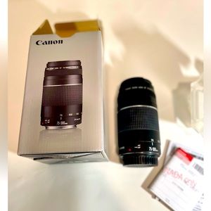 Canon EF 75-300mm f/4-5.6 III Telephoto Zoom Lens • Brand New • Never Used